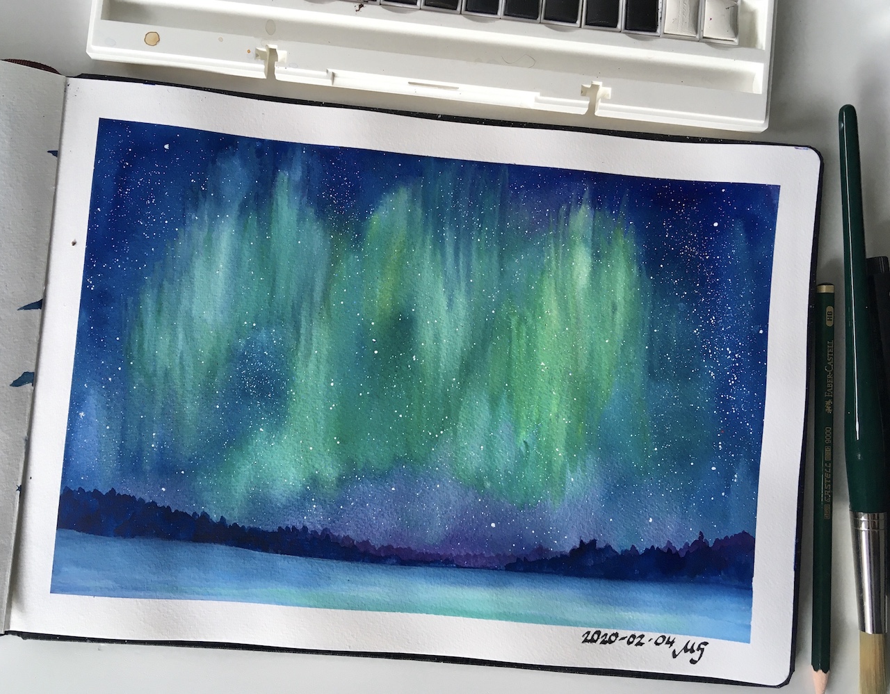 Aquarell_08_Nordlichter.JPG